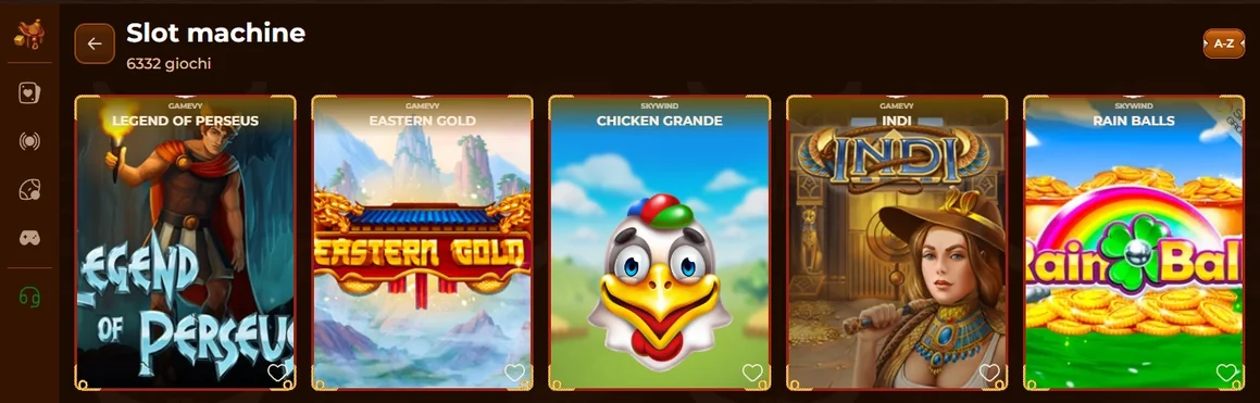 Sfoglia slot machine disponibili