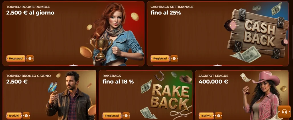 Visualizza promozioni tornei casino